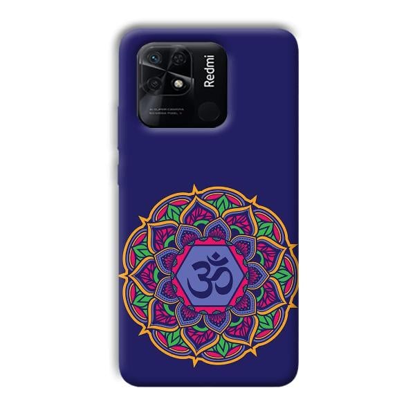 Blue Om Design Phone Customized Printed Back Cover for Xiaomi Redmi 10 Power