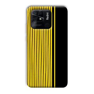Yellow Black Design Phone Customized Printed Back Cover for Xiaomi Redmi 10 Power