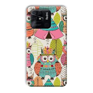 Fancy Owl Phone Customized Printed Back Cover for Xiaomi Redmi 10 Power