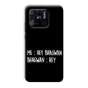 Hey Bhagwan Phone Customized Printed Back Cover for Xiaomi Redmi 10 Power