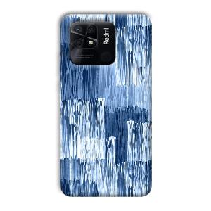 Blue White Lines Phone Customized Printed Back Cover for Xiaomi Redmi 10 Power