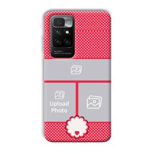 Little Hearts Customized Printed Back Cover for Redmi 10 Prime