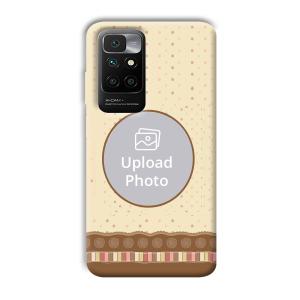 Brown Design Customized Printed Back Cover for Redmi 10 Prime