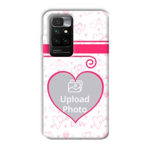 Hearts Customized Printed Back Cover for Redmi 10 Prime