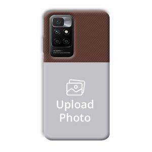 Brown Customized Printed Back Cover for Redmi 10 Prime