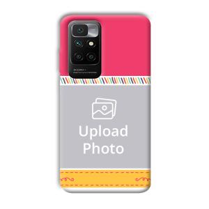 Pink Yellow Customized Printed Back Cover for Redmi 10 Prime