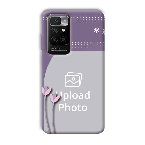 Lilac Pattern Customized Printed Back Cover for Redmi 10 Prime