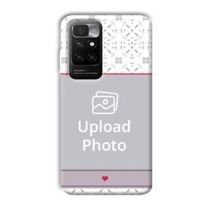 Fabric Print Customized Printed Back Cover for Redmi 10 Prime