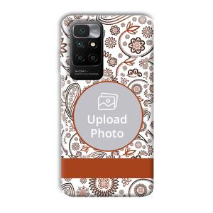 Henna Art Customized Printed Back Cover for Redmi 10 Prime