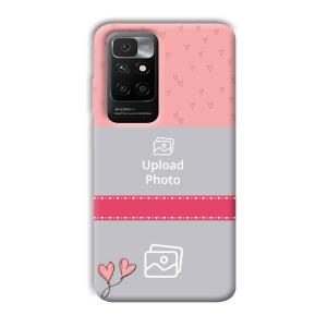 Pinkish Design Customized Printed Back Cover for Redmi 10 Prime