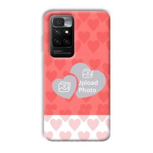2 Hearts Customized Printed Back Cover for Redmi 10 Prime
