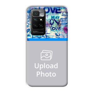 Love   Customized Printed Back Cover for Redmi 10 Prime