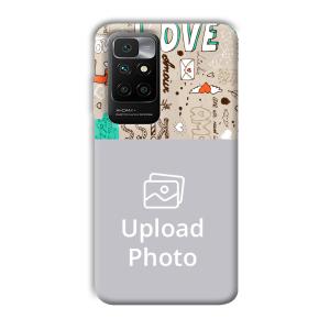 Love Customized Printed Back Cover for Redmi 10 Prime
