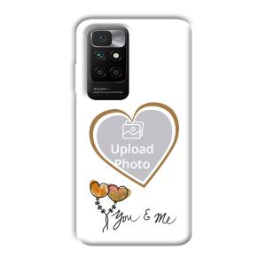 You & Me Customized Printed Back Cover for Redmi 10 Prime