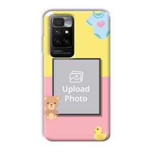 Teddy Bear Baby Design Customized Printed Back Cover for Redmi 10 Prime
