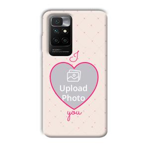 I Love You Customized Printed Back Cover for Redmi 10 Prime