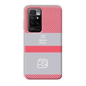 Pink Polka Customized Printed Back Cover for Redmi 10 Prime