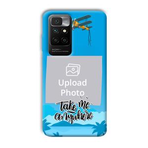 Take Me Anywhere Travel Customized Printed Back Cover for Redmi 10 Prime