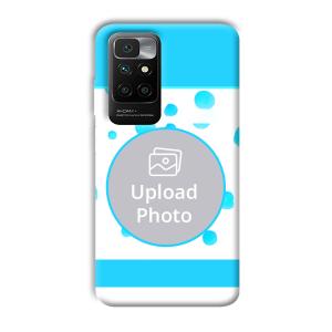 Bluish Customized Printed Back Cover for Redmi 10 Prime