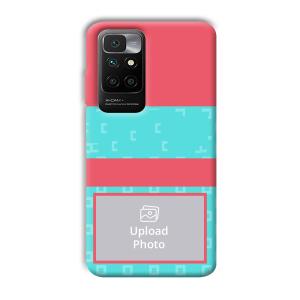 Bluish Pattern Customized Printed Back Cover for Redmi 10 Prime