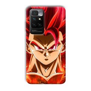 Goku Design Phone Customized Printed Back Cover for Redmi 10 Prime