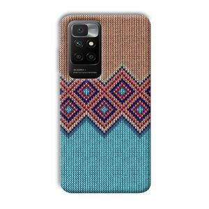 Fabric Design Phone Customized Printed Back Cover for Redmi 10 Prime