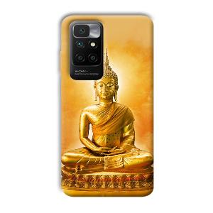 Golden Buddha Phone Customized Printed Back Cover for Redmi 10 Prime