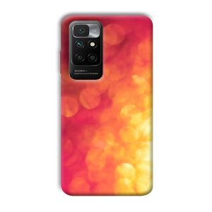 Red Orange Phone Customized Printed Back Cover for Redmi 10 Prime