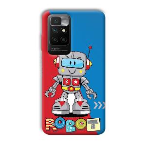 Robot Phone Customized Printed Back Cover for Redmi 10 Prime