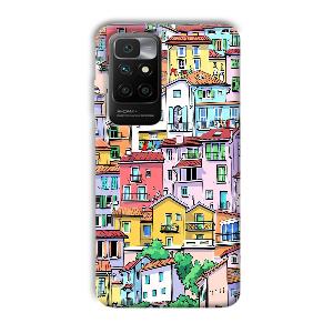 Colorful Alley Phone Customized Printed Back Cover for Redmi 10 Prime