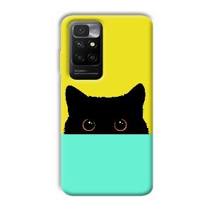 Black Cat Phone Customized Printed Back Cover for Redmi 10 Prime