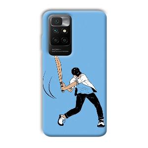 Cricketer Phone Customized Printed Back Cover for Redmi 10 Prime