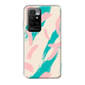 Pinkish Blue Phone Customized Printed Back Cover for Redmi 10 Prime