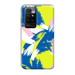 Blue White Pattern Phone Customized Printed Back Cover for Redmi 10 Prime