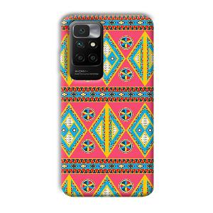 Colorful Rhombus Phone Customized Printed Back Cover for Redmi 10 Prime