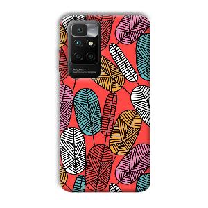 Lines and Leaves Phone Customized Printed Back Cover for Redmi 10 Prime