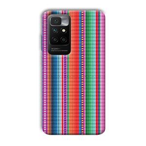 Fabric Pattern Phone Customized Printed Back Cover for Redmi 10 Prime