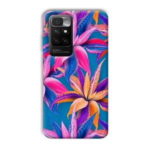 Aqautic Flowers Phone Customized Printed Back Cover for Redmi 10 Prime