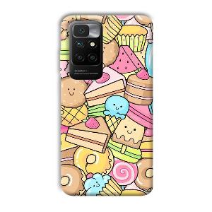 Love Desserts Phone Customized Printed Back Cover for Redmi 10 Prime