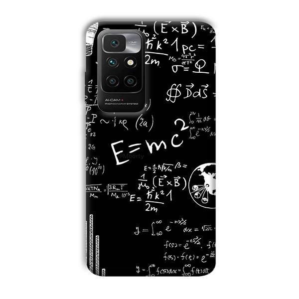 E is Equal To MC2 Phone Customized Printed Back Cover for Redmi 10 Prime