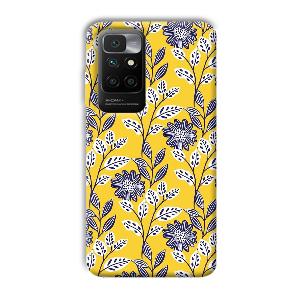 Yellow Fabric Design Phone Customized Printed Back Cover for Redmi 10 Prime