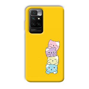 Colorful Kittens Phone Customized Printed Back Cover for Redmi 10 Prime