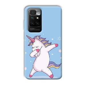Unicorn Dab Phone Customized Printed Back Cover for Redmi 10 Prime