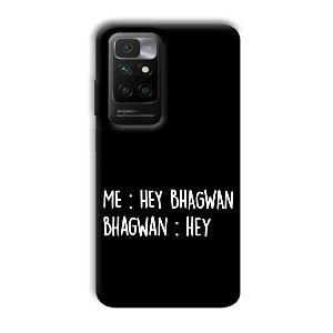 Hey Bhagwan Phone Customized Printed Back Cover for Redmi 10 Prime