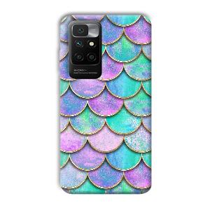 Mermaid Design Phone Customized Printed Back Cover for Redmi 10 Prime