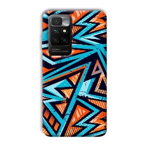 Zig Zag Pattern Phone Customized Printed Back Cover for Redmi 10 Prime