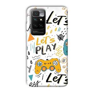 Let's Play Phone Customized Printed Back Cover for Redmi 10 Prime