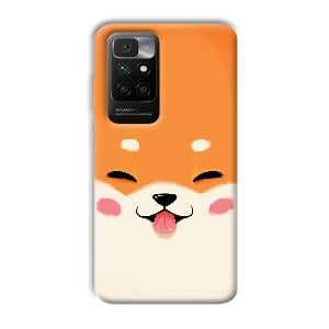 Smiley Cat Phone Customized Printed Back Cover for Redmi 10 Prime