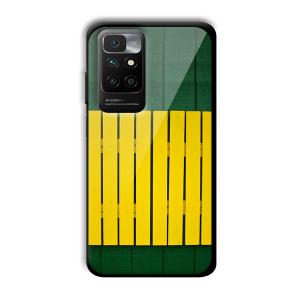 Yellow Fence Customized Printed Glass Back Cover for Redmi 10 Prime