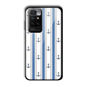 Sailor Anchors Customized Printed Glass Back Cover for Redmi 10 Prime